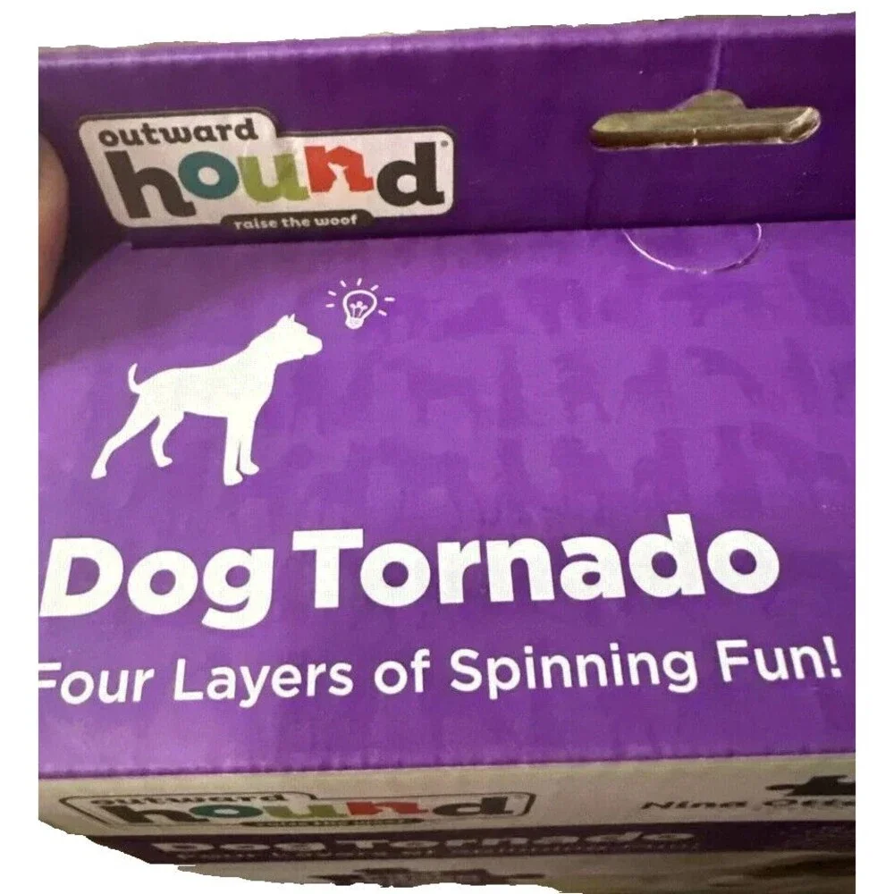 Dog Tornado Spinning Treat Toy Outward Hound Skill Level 2 Hide Puzzle Lock Bone